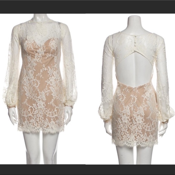 Katie May Britney Lace Long Sleeve Mini Dress - Picture 13 of 14